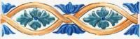 STG\A492\1146 Капри майолика бордюр 9,9*3, Керама Марацци