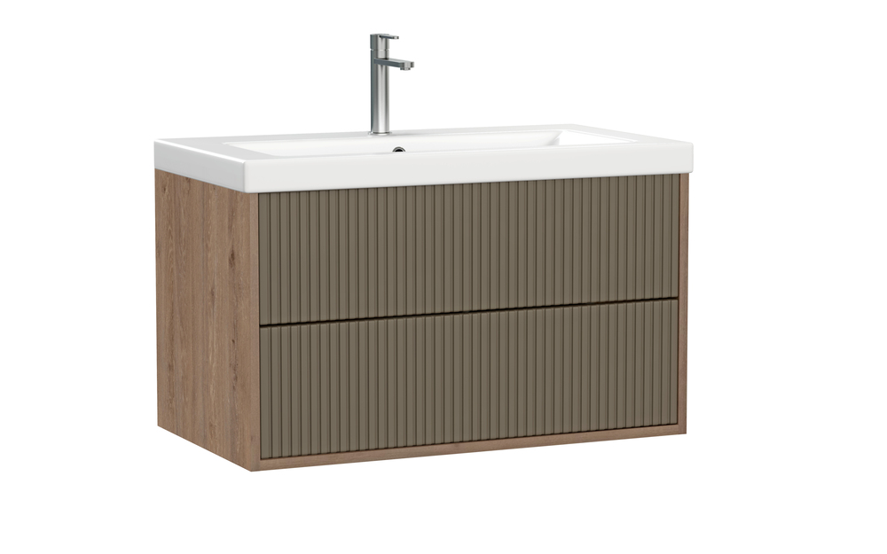 Тумба CLASSIC RIBBLE 80 коричневый (Cersanit)