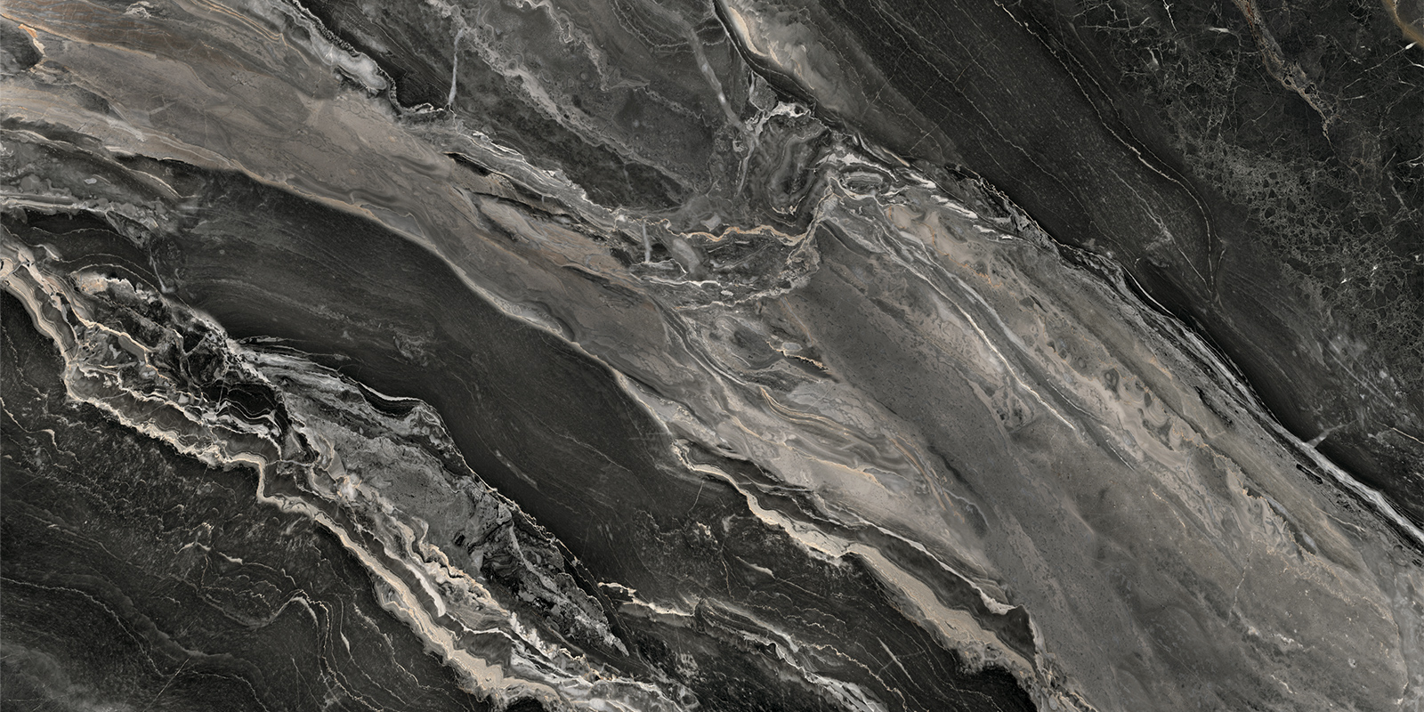 Керамогранит Карпаты Мрамор черный / Karpaty Marble black 60120KRT99P 60x120 Artkera Group