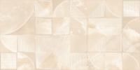 Настенная плитка Azori 509051101 Opale Beige Struttura 31.5x63 бежевая глянцевая под мрамор