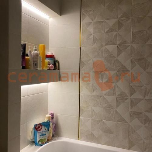 Готовое решение ванной с плиткой Piemonte