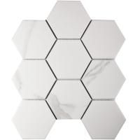 Мозаика Hexagon big Carrara Matt 95x110 Starmosaic