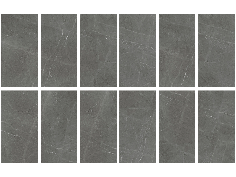 Гранит керамический K-2203/MR SKALA Dark Grey 60x120х1 см Kerranova