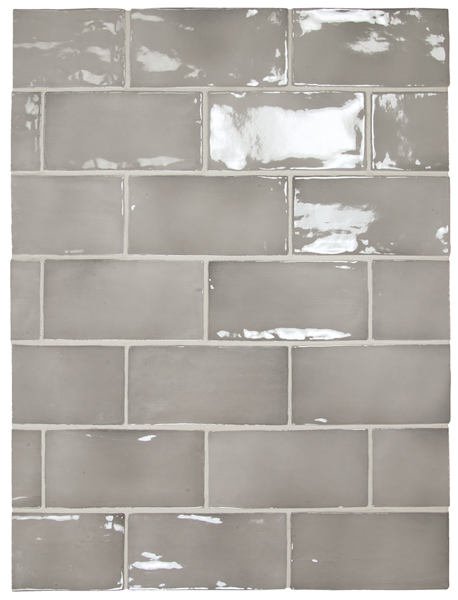 Испанская плитка кабанчик Equipe Manacor Плитка керамическая настенная 26907 MANACOR Mercury Grey 7,5х15 см