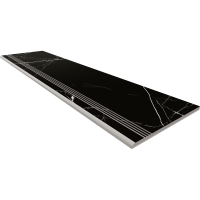 Ступени Marble ONLYGRES MOG 601 30x120x0.9 полированные Черный