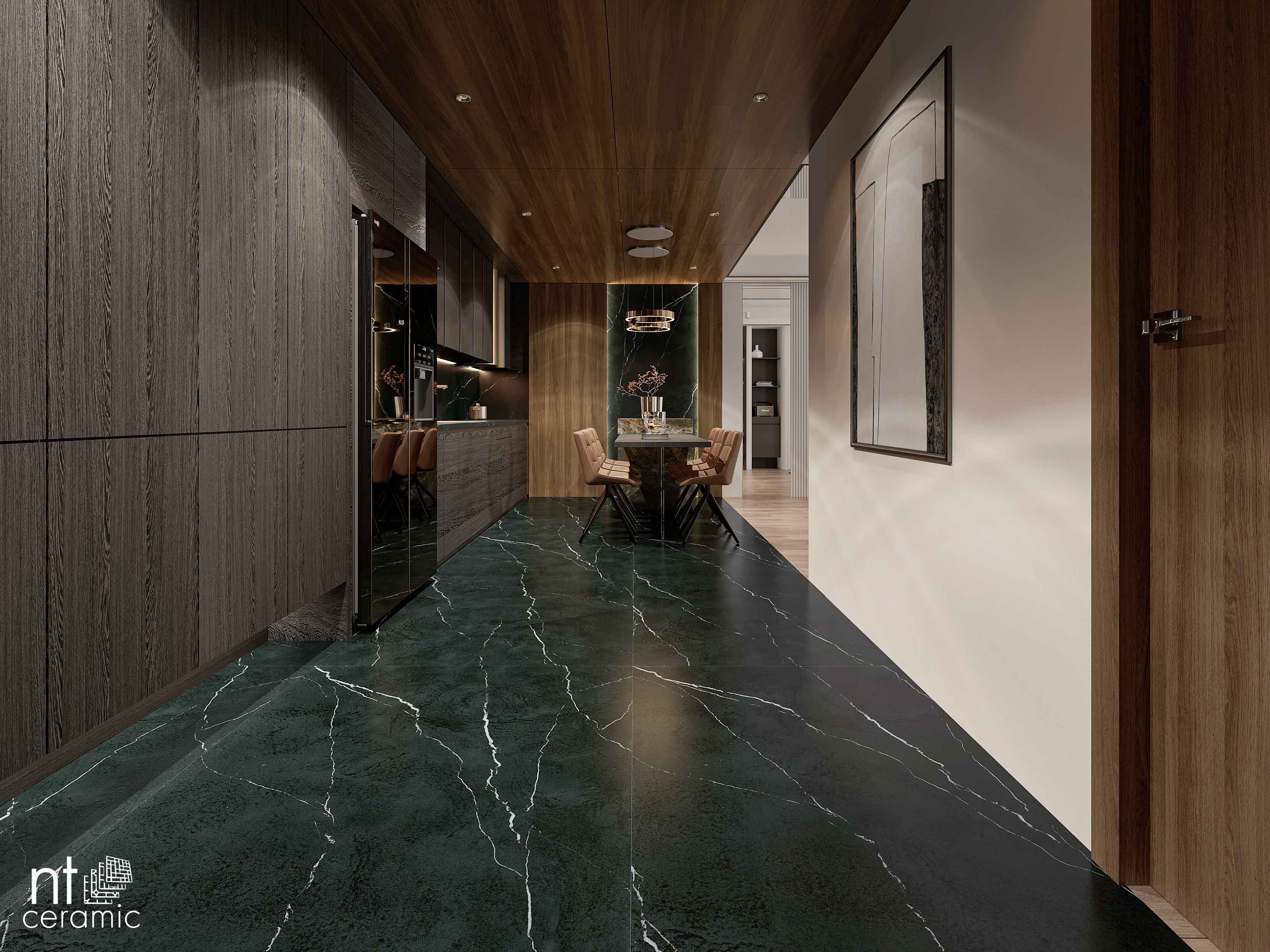 Керамогранит NTT3504L Nero Marquina 120x270