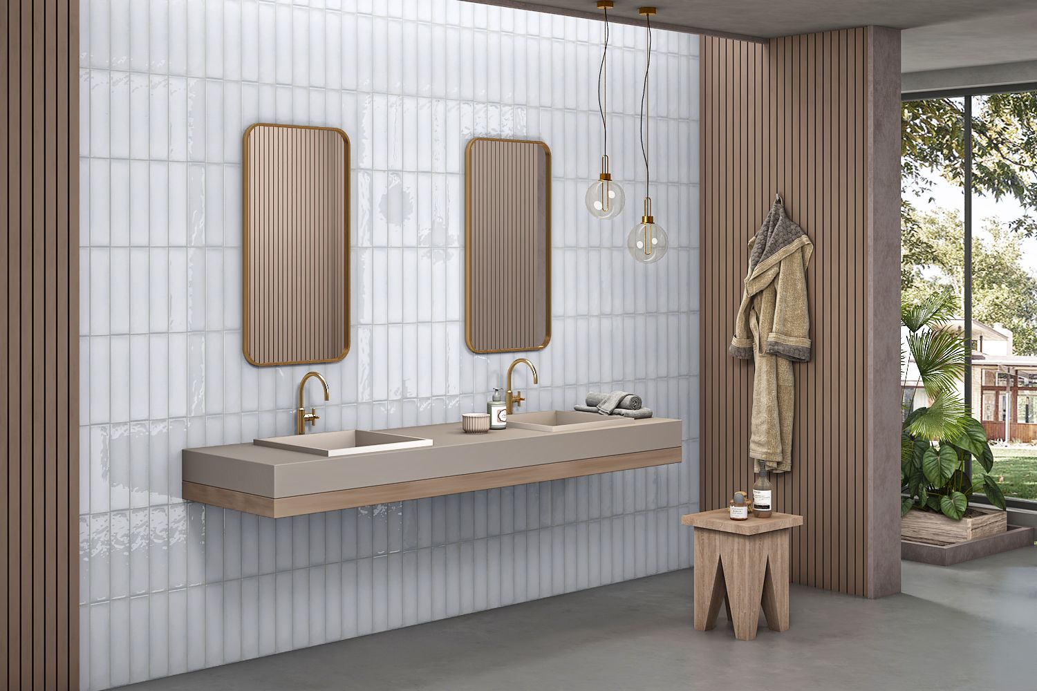 Керамическая плитка, WHITE 10x40, Monte