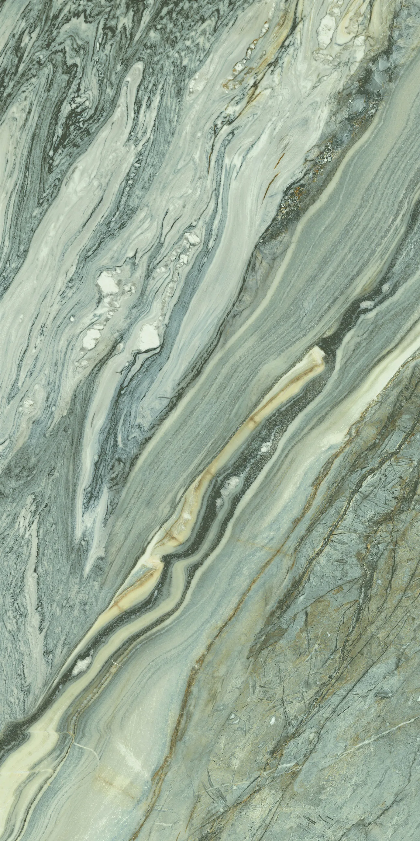 Керамогранит GT1206020217LGR Shanti Зеленый лаппатированный 60x120 (Global Tile)