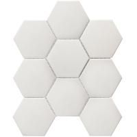 Противоскользящая мозаика Hexagon Big White Antislip 95x110 (Starmosaic)