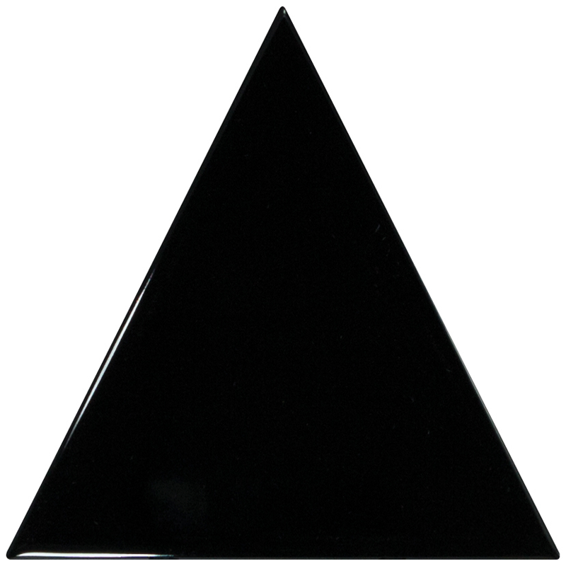Треугольная плитка Equipe Ceramicas Плитка керамическая настенная 23821 SCALE TRIANGOLO Black 10,8х12,4 см