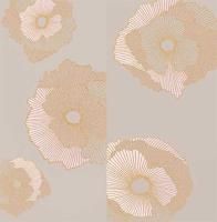 Панно  Mono Golden flowers 60х60 (компл. из 2 шт) Creto