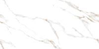 Calacatta Sharp Gold Керамогранит белый 60х120 Полированный (Ceradim) под белый мрамор калакатта с бежевыми прожилками