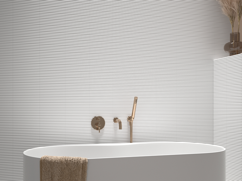 Плитка керамическая настенная 28454 COSTA NOVA White Matt 5x20 см (108 кор./палл.)