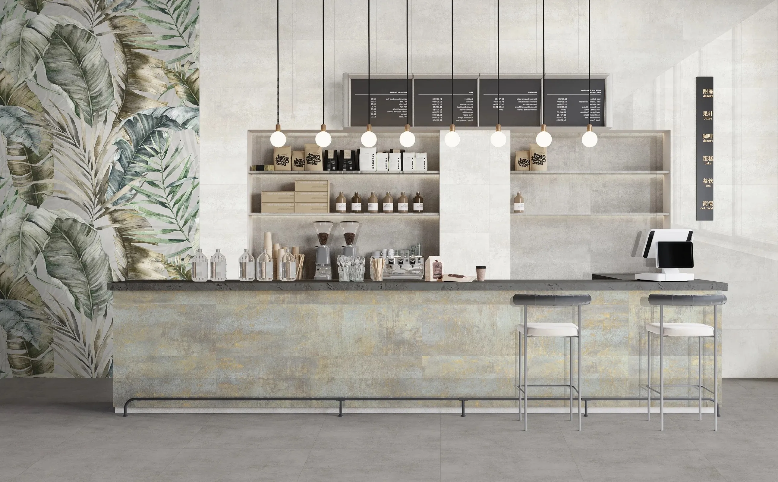 Керамогранит GT1206014801MGR-A Infinium Серый панно часть А 60x120 (Global Tile)
