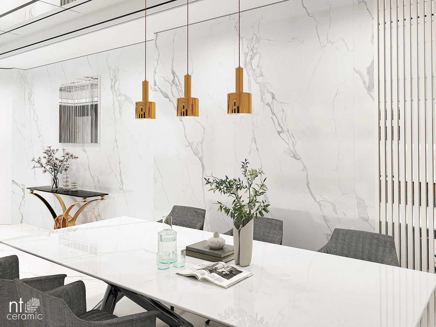 Керамогранит NTT3605P Marble White 120x280