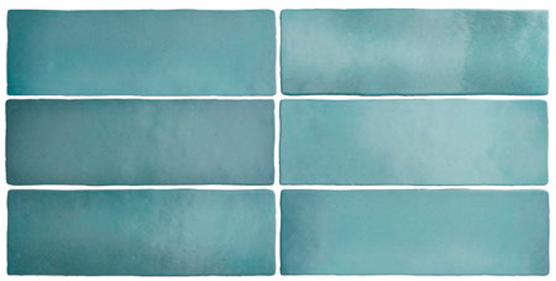 Плитка керамическая настенная 24966 MAGMA Aquamarina 6,5х20 см (коробка 38 шт.)