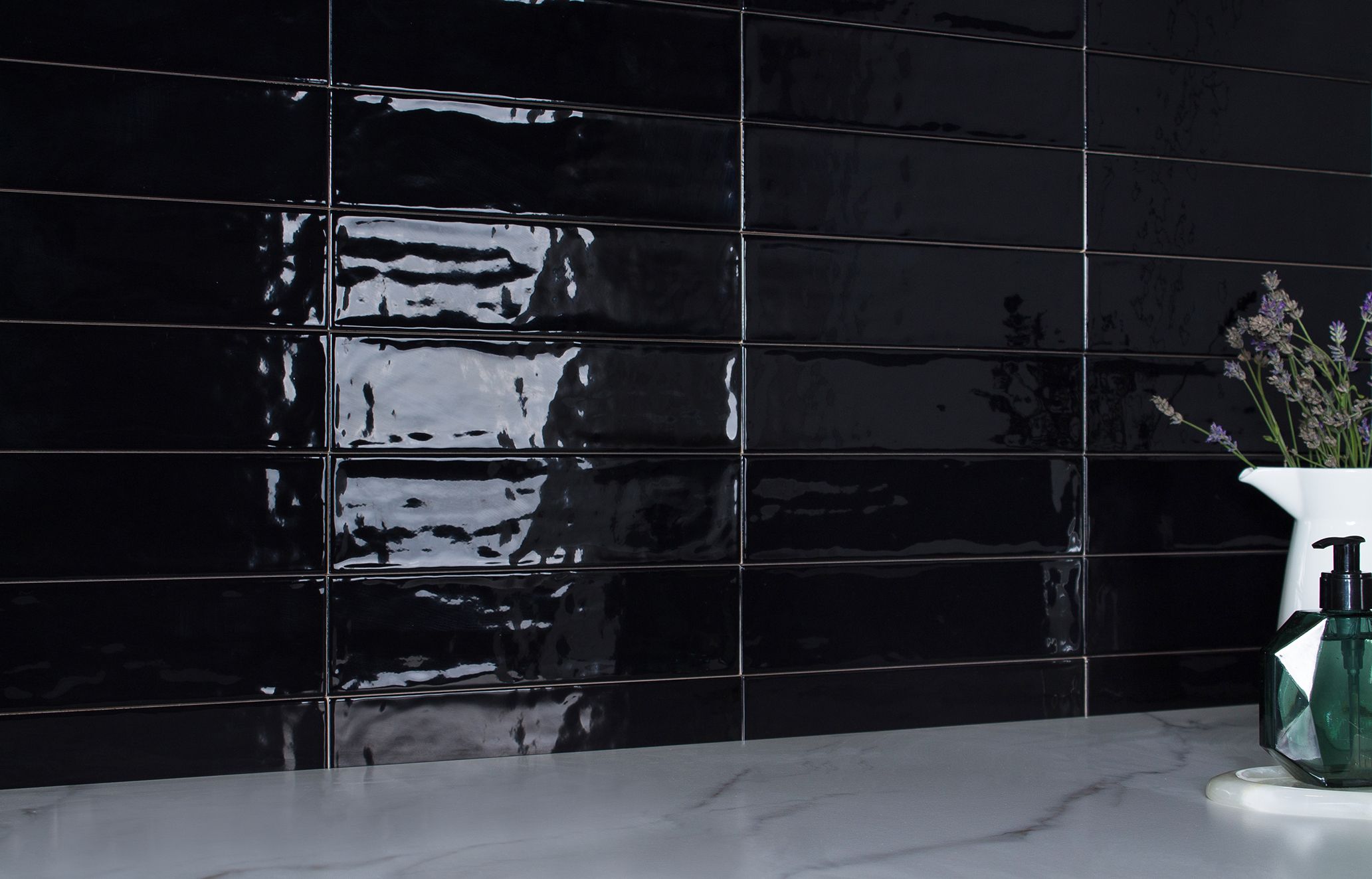 Керамическая плитка, BLACK 7.5x30, Liguria