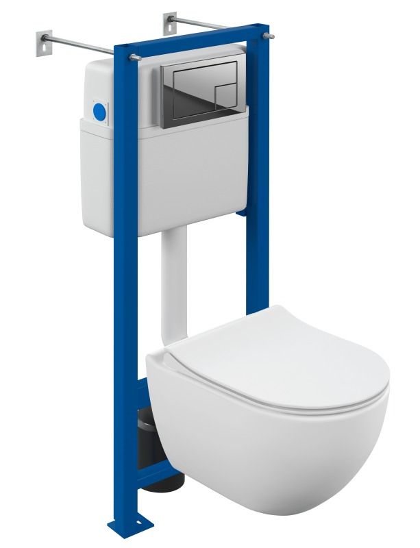 Комплект BRASKO SMART CO DPL EO slim + VECTOR + CORNER пластик хром глянцевый