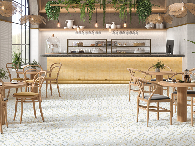 Гранит керамический LLEVANT YELLOW FLOWER LT 22,3х22,3 см