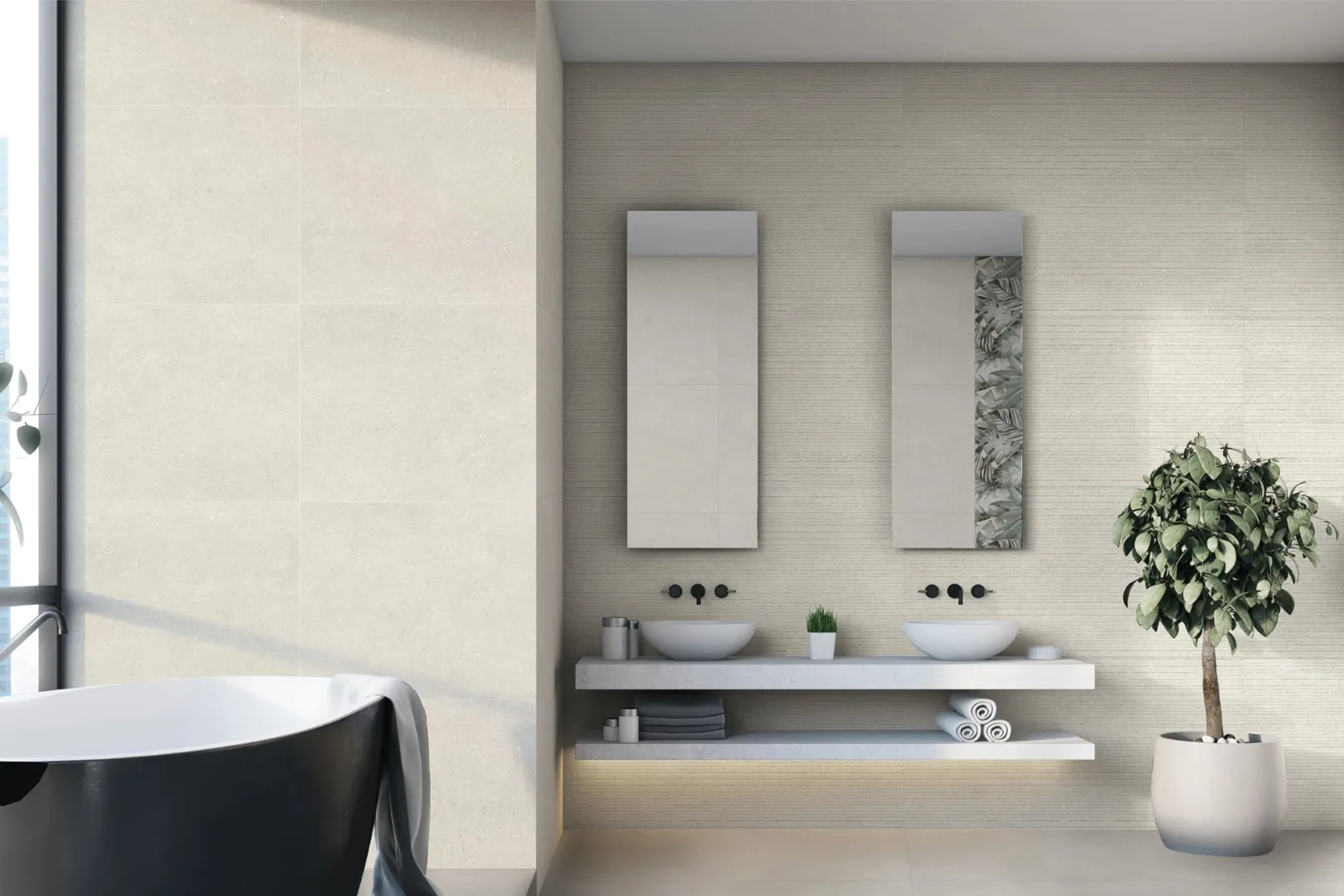 Керамогранит GT1206018415MR Strike Серо-бежевый матовый 60x120 (Global Tile)