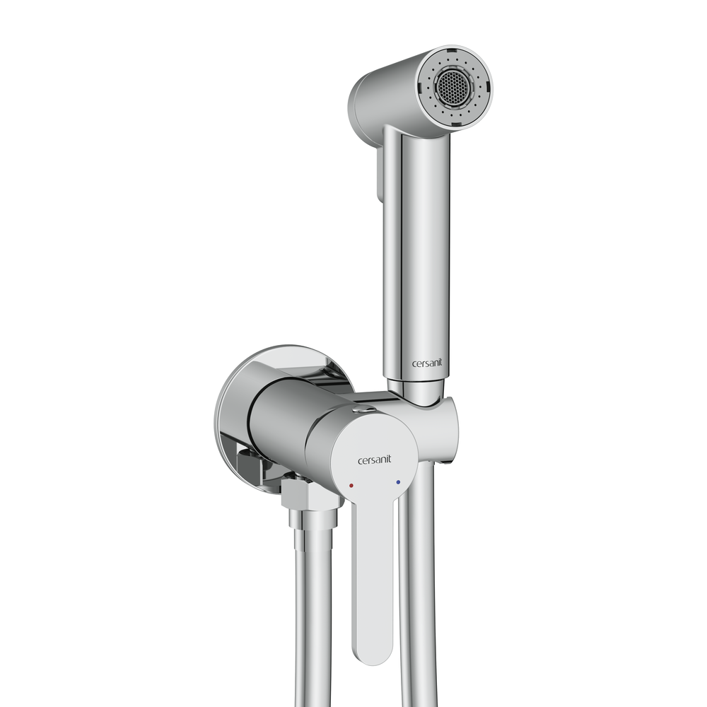 Смеситель с гигиеническим душем OLIVA хром