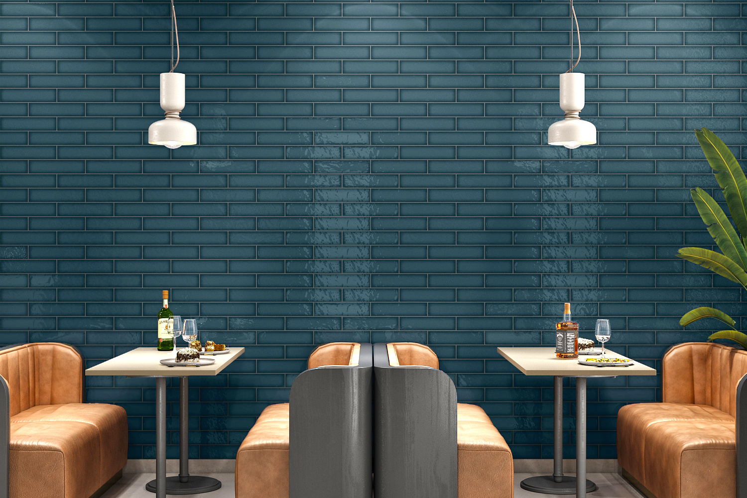 Керамическая плитка, BLUE 10x40, Monte