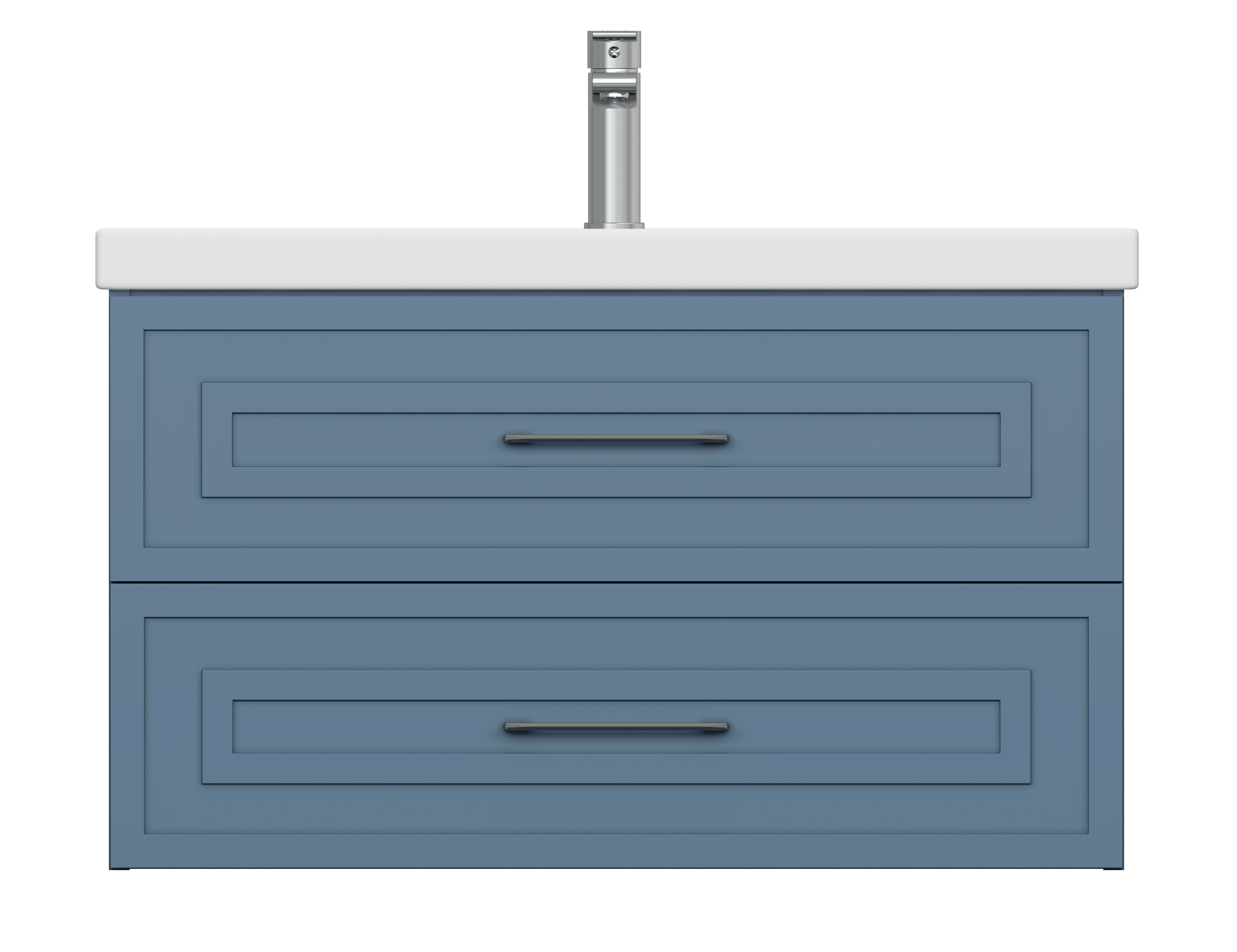 Тумба CLASSIC 80 голубой матовый (Cersanit)