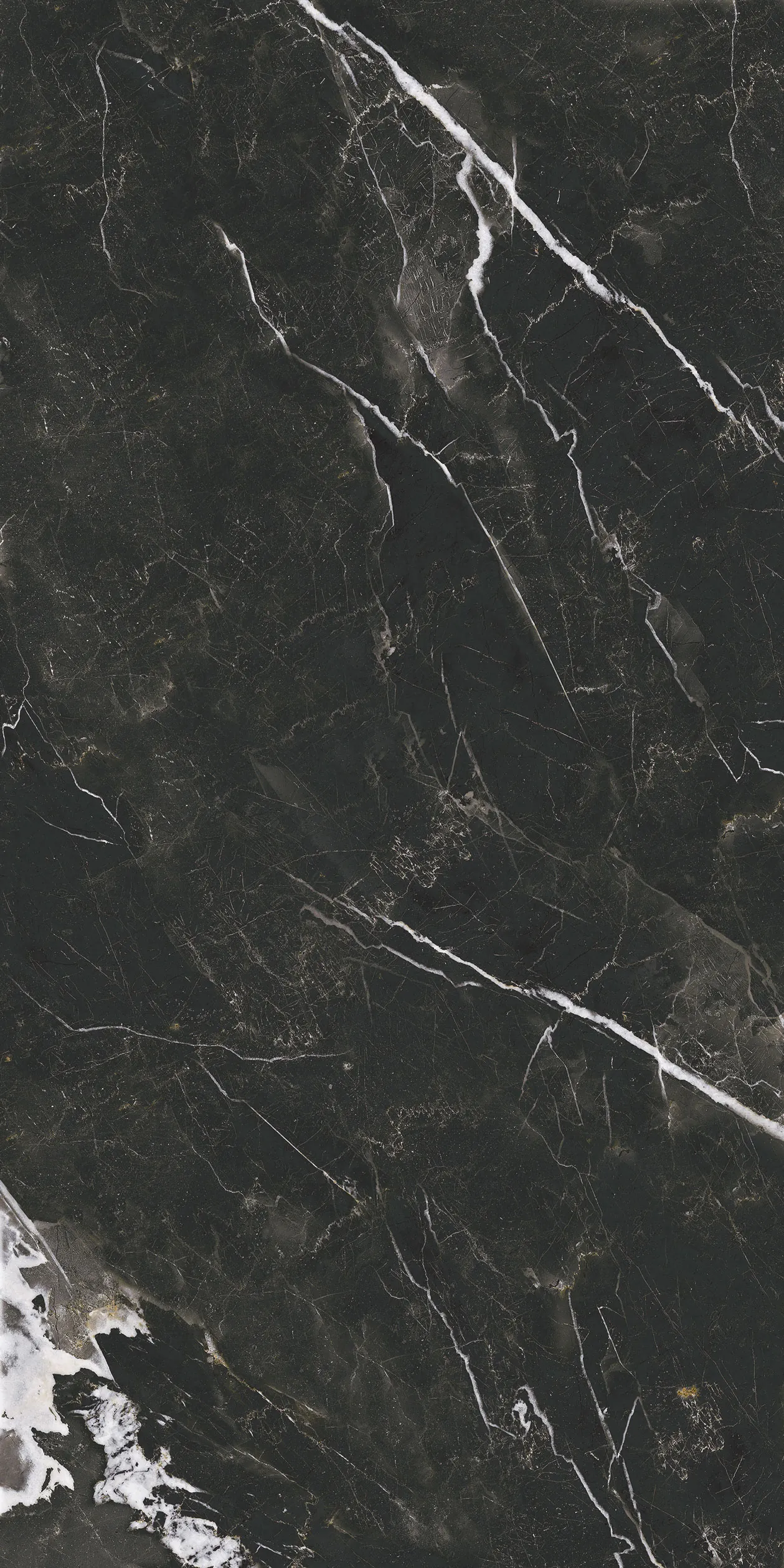 Керамогранит GT1206020105LGR Flame Черный лаппатированный 60x120 (Global Tile)