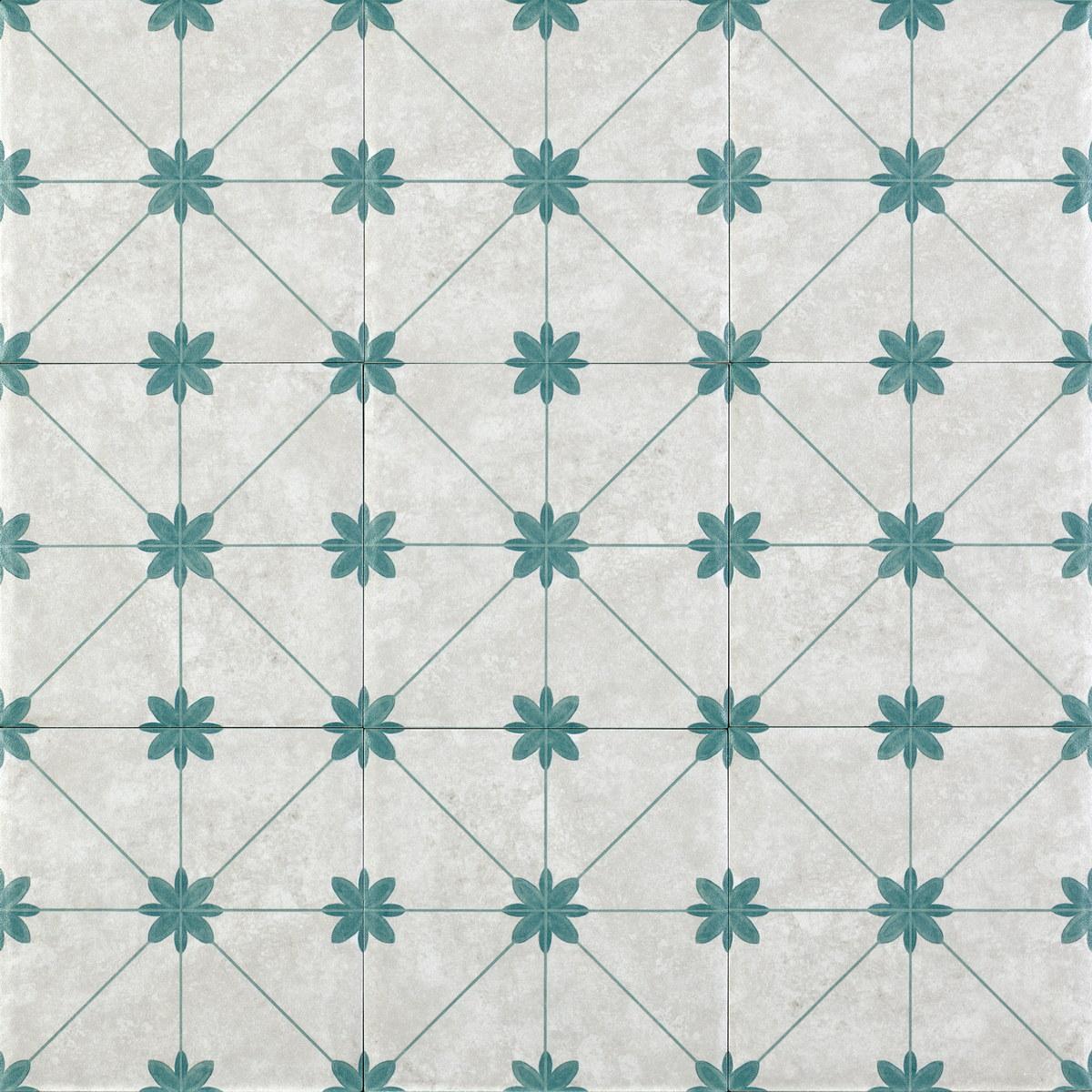 Керамогранит Motto Ницца Ница Аква Декор 2 20x20 арт. N100120