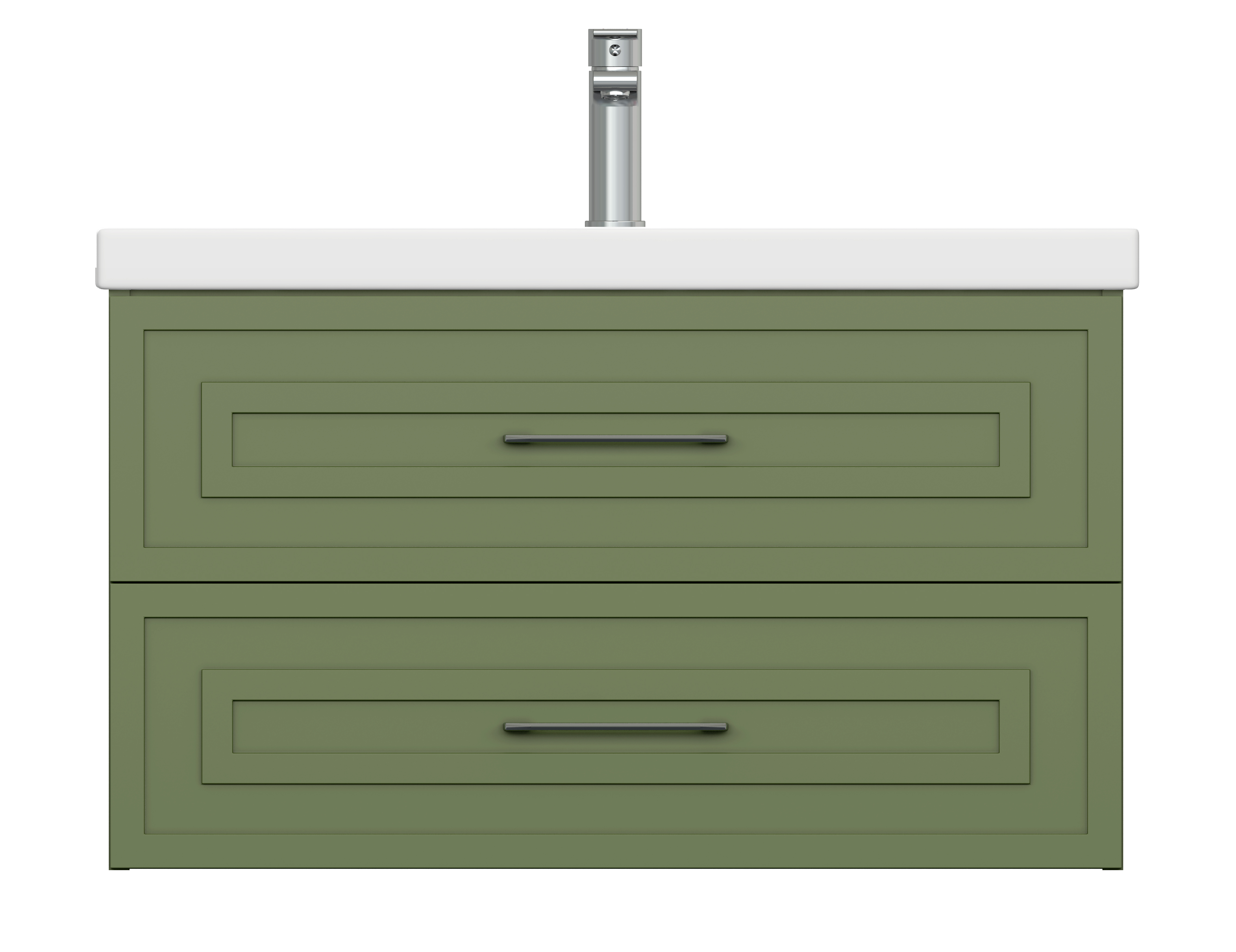 Тумба CLASSIC 80 зеленый матовый (Cersanit)