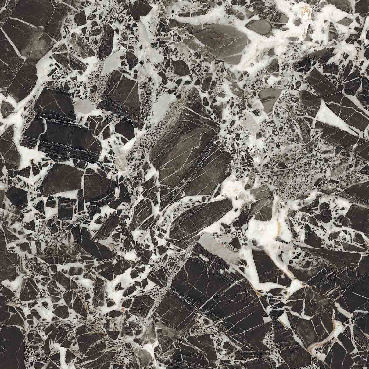 Керамогранит Нуар-Р 600x600x9 черный  Керамин