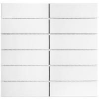 Мозаика White Matt 47x147 StarMosaic