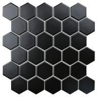 Мозаика Hexagon Small Black Matt 51x59 Starmosaic