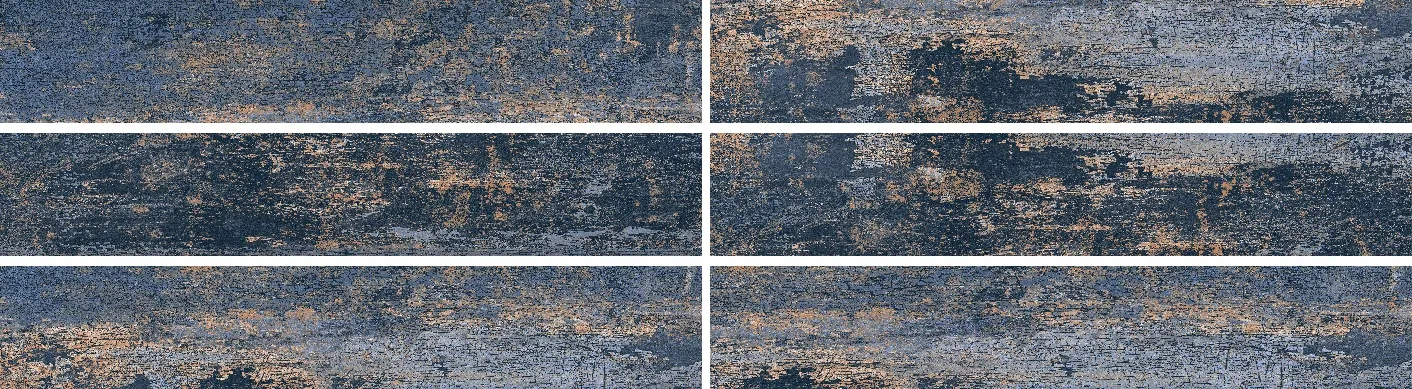 Керамогранит Savoy Rust Cobalt Carving 20x120