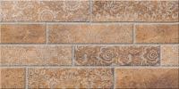 Belani Брик коричневый декор 01 настенная плитка