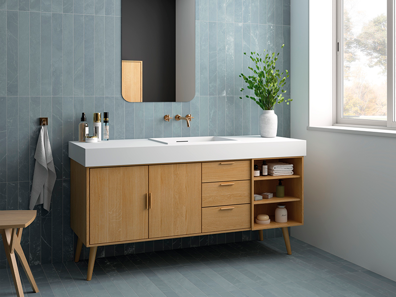 Гранит керамический 32051 MARMORIS Blue 7,5x60 см