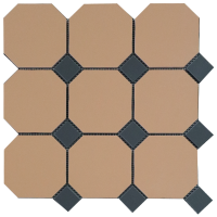 Петергоф Октагон 9.6*9.6 светло-кирпичный (032/013) 29.2*29.2, Keramark