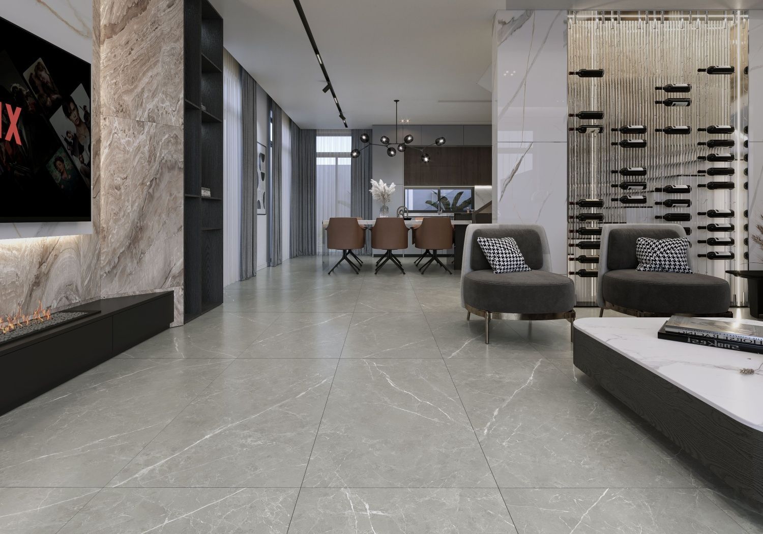 Керамогранит NT Ceramic Pietra PT6NTT1102L 60x60 лаппатированный, под серый камень