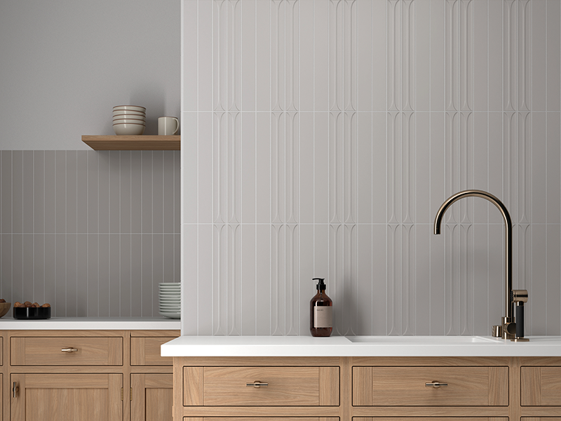 Плитка керамическая настенная 31174 HOPP BRO Grey 5х40 см (56 кор./палл.)