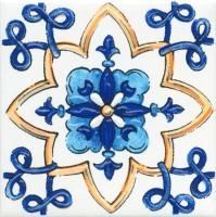 STG\A486\1146H Капри майолика декор 9,8*9,8, Керама Марацци