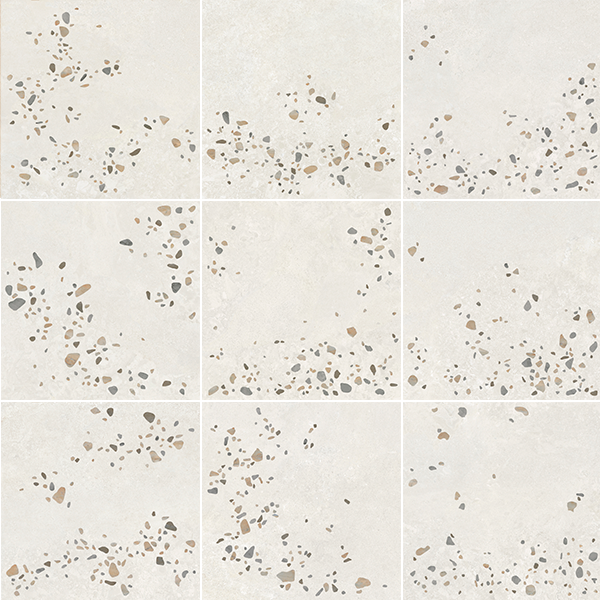 Гранит керамический AWEN WHITE DECOR NT/90X90/C/R 90x90x0,9 см