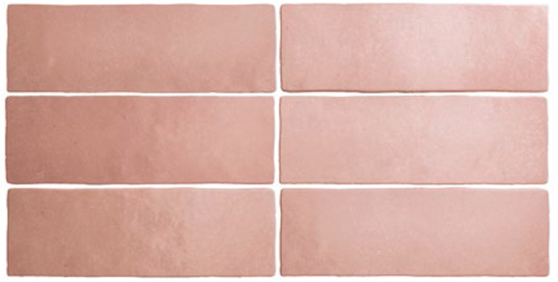 Плитка керамическая настенная 24961 MAGMA Coral Pink 6,5х20 см ( коробка 38 шт.)