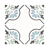 Гранит керамический 31079 TANGER Blue Petals 12,3x12,3 см