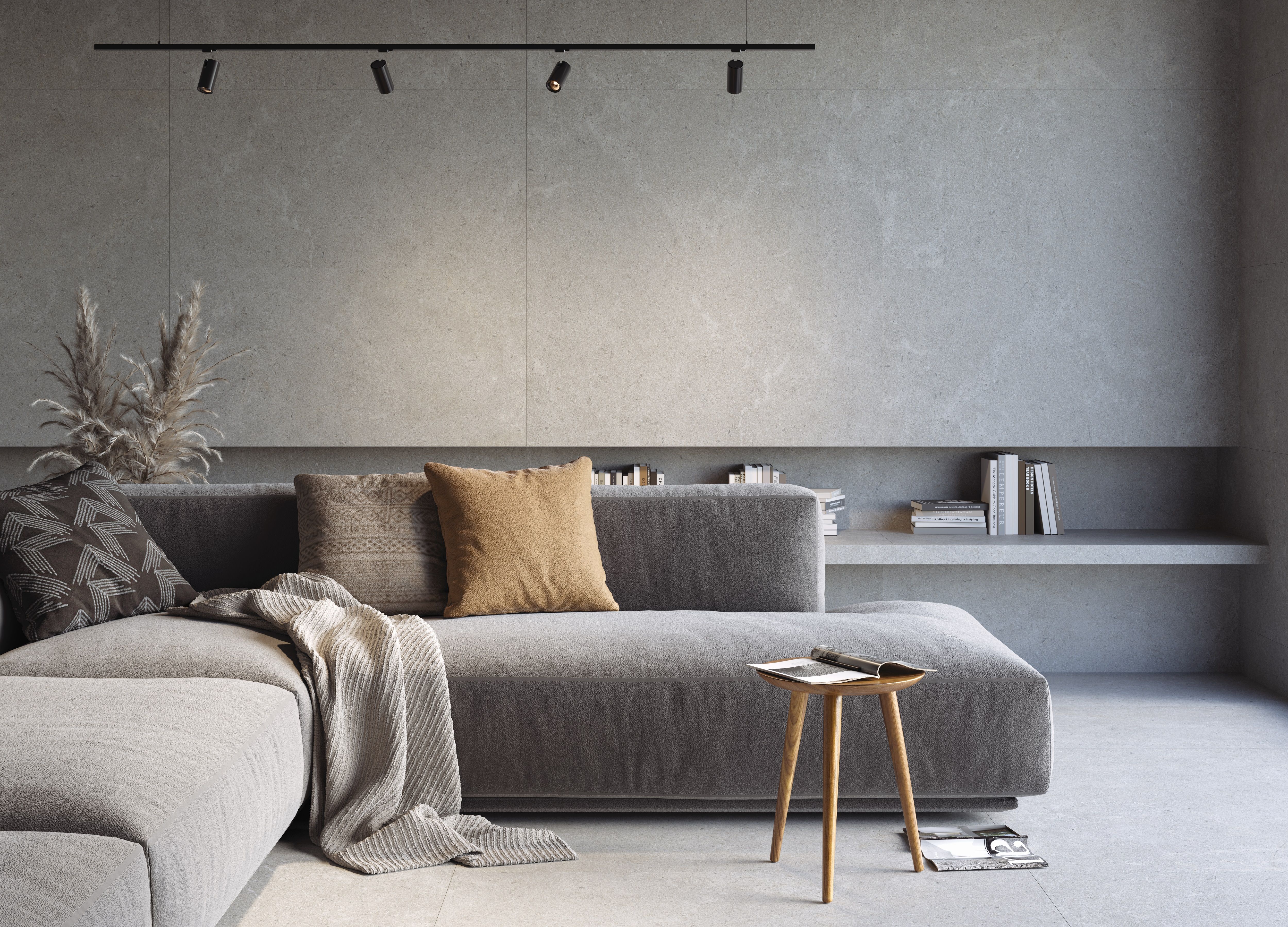 Гранит керамический K-2062/MR MONOCHROM Grey 60x120х1 см