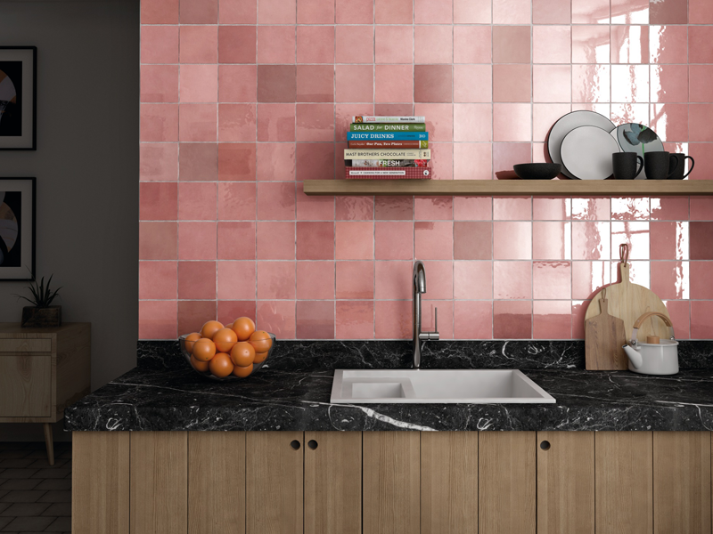 Плитка керамическая настенная 24456 ARTISAN Rose Mallow 13,2х13,2 см Equipe Ceramicas