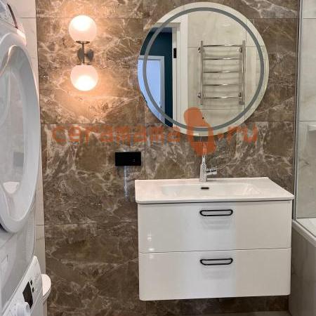 Ванная комната с керамогранитом Hawana Noce