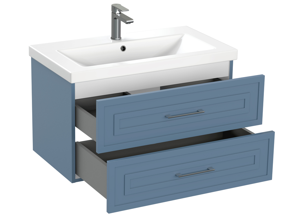 Тумба CLASSIC 80 голубой матовый (Cersanit)