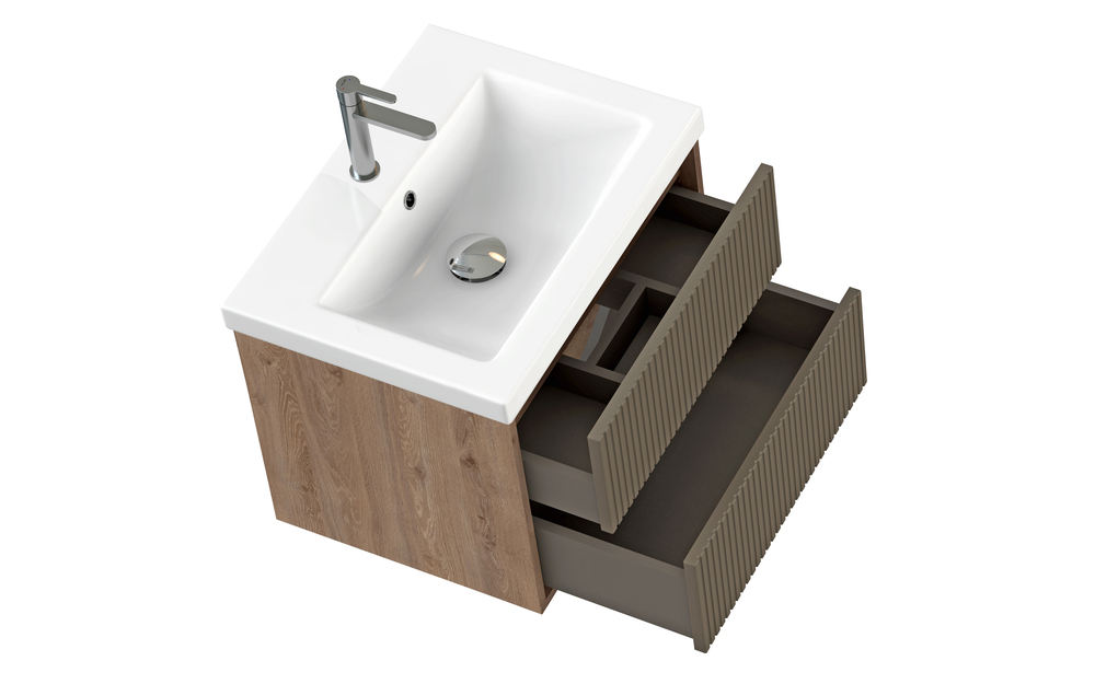 Тумба CLASSIC RIBBLE 60 коричневый (Cersanit)