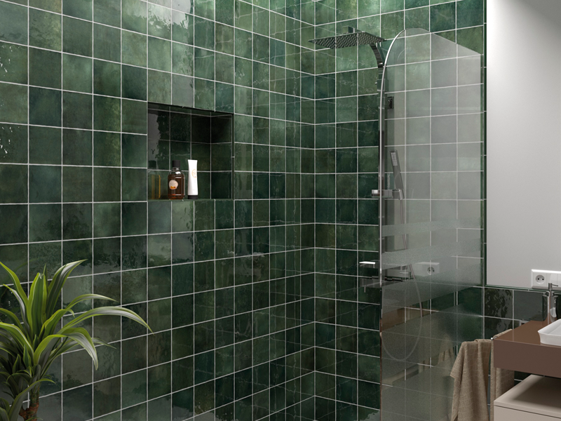 Плитка керамическая настенная 24461 ARTISAN Moss Green 13,2х13,2 см Equipe Ceramicas