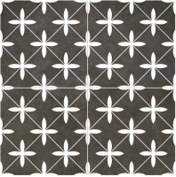 Плитка Poole Black Pre-cut Satin 45х45